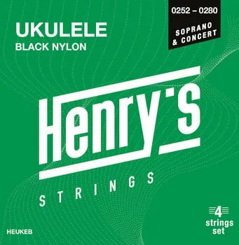 Henry´s Black Nylon UKULELE Soprano  Concert
